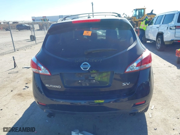 2014 Nissan Murano SL with VIN JN8AZ1MU8EW407005, listed as a IAAI auction lot 41390697 with 1 mi miles. Bid and sale history available at carsss.com. Image 16.