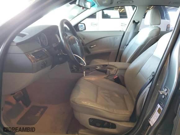 2006 BMW 5 Series 525i with VIN WBANE53556CK80479, listed as a Copart auction lot 44297855 with 168,966 mi miles and Salvage Title. Bid and sale history available at carsss.com. Image 7.