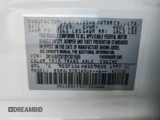 2025 Nissan Sentra SV с VIN 3N1AB8CV1SY301666, выставлен на аукционе Copart как лот 61180545 с пробегом 7 287 миль миль и Чистый • Clean title. История ставок и продаж доступна на DreamBid. Изображение 13.