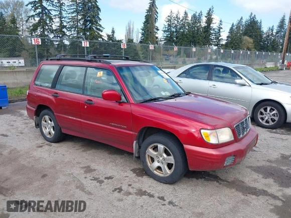 2001 Subaru Forester S w/Premium Pkg with VIN JF1SF65611H736252, listed as a IAAI auction lot 42025458 with 122,410 mi miles. Bid and sale history available at carsss.com. Image 1.