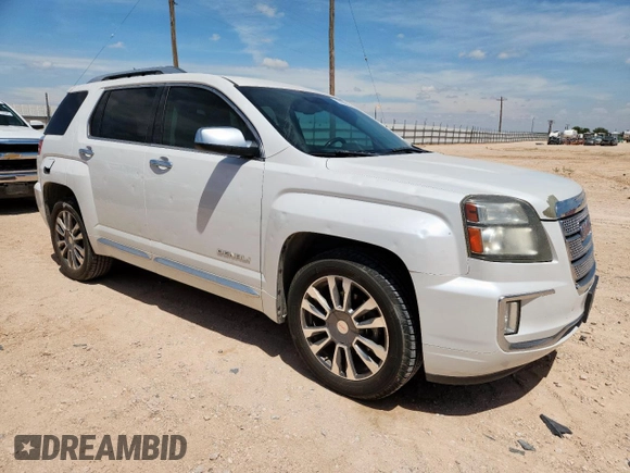 2016 GMC Terrain Denali with VIN 2GKFLRE38G6297159, listed as a Copart auction lot 61888255 with 135,528 mi miles and Clean title. Bid and sale history available at DreamBid. Image 4.