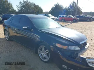 2007 Acura TL with VIN 19UUA66267A027607, listed as a IAAI auction lot 41785242 with 163,028 mi miles. Bid and sale history available at carsss.com. Image 1.