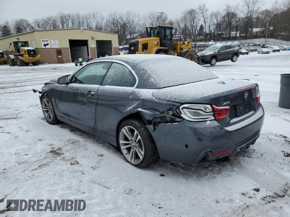 2018 BMW 4 Series 430i xDrive with VIN WBA4Z3C53JEC57500, listed as a Copart auction lot 87028974 with 63,727 mi miles and Salvage Title. Bid and sale history available at DreamBid. Image 2.