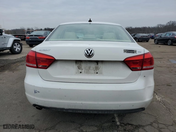 2013 Volkswagen Passat SE with VIN 1VWBP7A31DC049828, listed as a Copart auction lot 47687045 with 246,404 mi miles and Salvage Title. Bid and sale history available at carsss.com. Image 6.