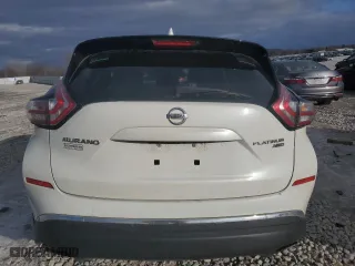 2017 Nissan Murano Platinum with VIN 5N1AZ2MH5HN193553, listed as a Copart auction lot 43617925 with 156,707 mi miles and Clean Title. Bid and sale history available at carsss.com. Image 6.