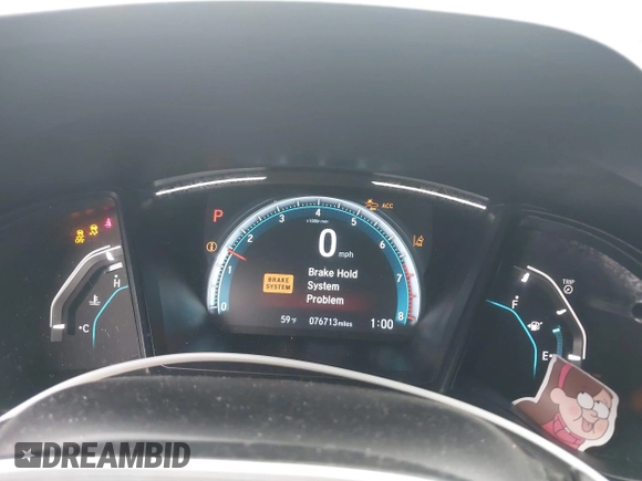 2020 Honda Civic LX with VIN 2HGFC2F64LH593100, listed as a IAAI auction lot 41877572 with 76,713 mi miles and . Bid and sale history available at DreamBid. Image 7.