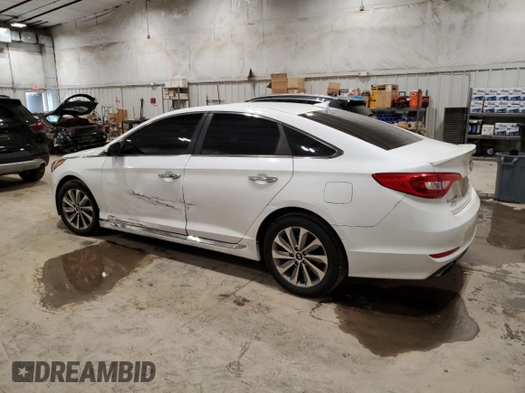 2017 Hyundai Sonata Sport with VIN 5NPE34AF0HH554046, listed as a Copart auction lot 52889635 with 104,942 mi miles and Clean Title. Bid and sale history available at carsss.com. Image 2.