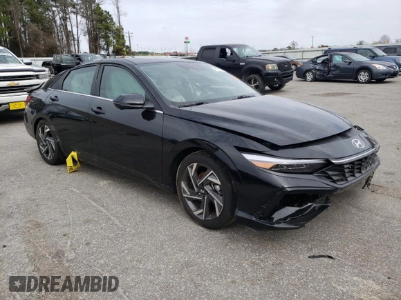 2024 Hyundai Elantra Limited с VIN KMHLP4DG5RU673990, выставлен на аукционе Copart как лот 48121395 с пробегом 12 415 миль миль и Списание • Salvage title. История ставок и продаж доступна на DreamBid. Изображение 4.