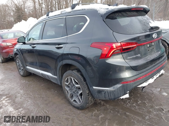 2022 Hyundai Santa Fe Limited with VIN 5NMS4DALXNH419090, listed as a IAAI auction lot 41545294 with 15,402 mi miles. Bid and sale history available at carsss.com. Image 3.