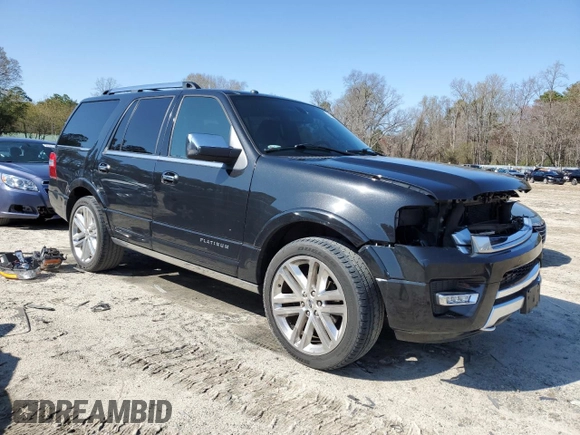 2015 Ford Expedition Platinum z VIN 1FMJU1MTXFEF42894, wystawiony jako Copart lot #51058815 z przebiegiem 130 673 mil mil oraz Szkoda całkowita • Salvage title. Historia ofert i sprzedaży dostępna na DreamBid. Obrazek 4.