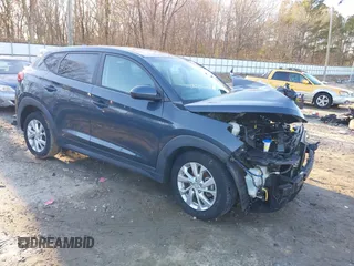 2020 Hyundai Tucson SE with VIN KM8J2CA49LU209117, listed as a IAAI auction lot 41214916 with 1 mi miles. Bid and sale history available at carsss.com. Image 1.