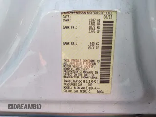 2013 Nissan Altima SV with VIN 1N4BL3AP5DC911951, listed as a IAAI auction lot 42176925 with 172,587 mi miles and . Bid and sale history available at DreamBid. Image 9.
