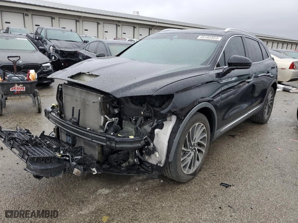 2019 Lincoln Nautilus Reserve with VIN 2LMPJ8L92KBL36304, listed as a Copart auction lot 45102853 with 0 mi miles. Bid and sale history available at carsss.com. Image 1.
