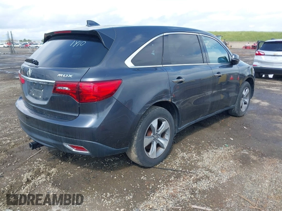 2016 Acura MDX with VIN 5FRYD3H21GB010674, listed as a IAAI auction lot 41916426 with 121,278 mi miles. Bid and sale history available at carsss.com. Image 4.