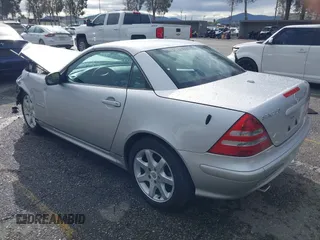 2001 Mercedes-Benz SLK 230 Kompressor with VIN WDBKK49F21F184632, listed as a IAAI auction lot 41746350 with 130,281 mi miles and . Bid and sale history available at DreamBid. Image 3.