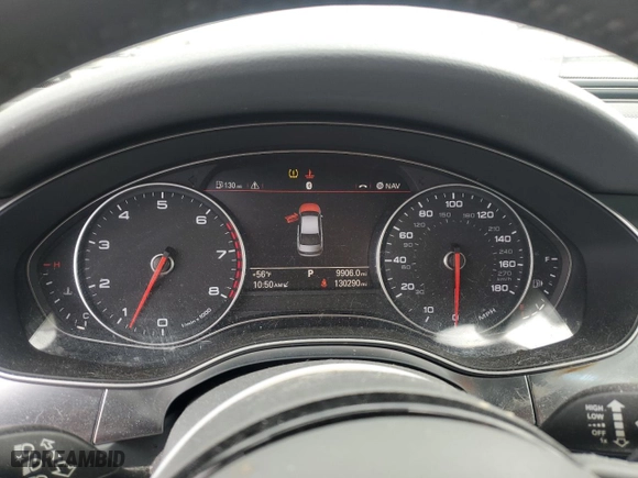 2012 Audi A6 3.0T Premium Plus with VIN WAUGGAFC8CN128119, listed as a Copart auction lot 52152065 with 130,290 mi miles and Salvage Title. Bid and sale history available at carsss.com. Image 9.