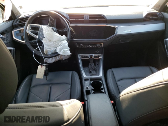 2021 Audi Q3 Premium with VIN WA1AUCF3XM1087993, listed as a Copart auction lot 71384412 with 32,448 mi miles. Bid and sale history available at carsss.com. Image 8.