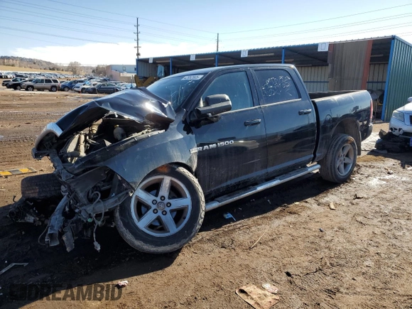 2012 Ram 1500 Sport with VIN 1C6RD7MT9CS196111, listed as a Copart auction lot 42852805 with 0 mi miles and Salvage Title. Bid and sale history available at carsss.com. Image 1.
