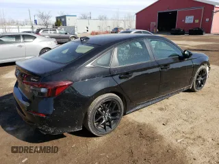 2025 Honda Civic Sport with VIN 2HGFE2F54SH101309, listed as a Copart auction lot 48786545 with 41,603 mi miles and Salvage title. Bid and sale history available at DreamBid. Image 3.