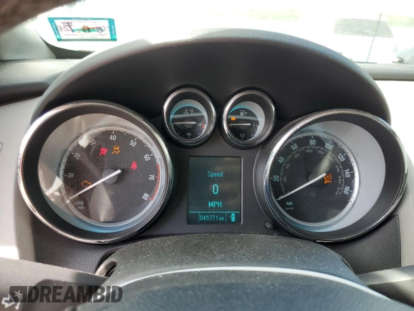 2015 Buick Verano with VIN 1G4PP5SKXF4207952, listed as a Copart auction lot 57675475 with 45,771 mi miles and Salvage title. Bid and sale history available at DreamBid. Image 9.
