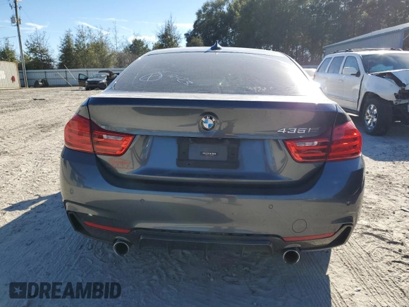 2015 BMW 4 Series 435i with VIN WBA4B1C55FD954945, listed as a Copart auction lot 41579735 with Not Provided miles and Clean Title. Bid and sale history available at DreamBid. Image 6.