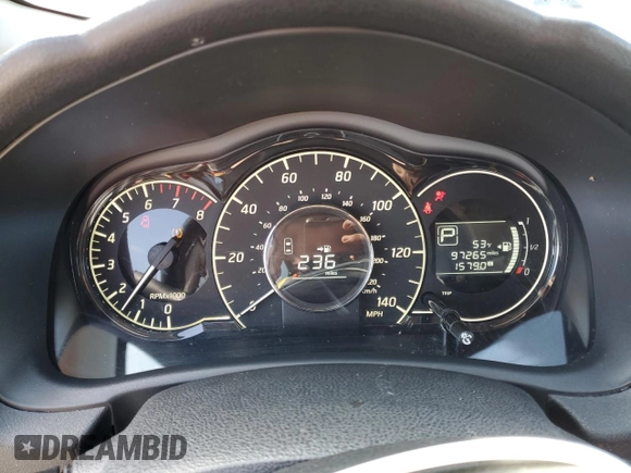 2015 Nissan Note SV with VIN 3N1CE2CP2FL446071, listed as a Copart auction lot 52584575 with 97,265 mi miles and Salvage Title. Bid and sale history available at DreamBid. Image 9.