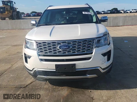 2018 Ford Explorer Platinum with VIN 1FM5K8HT2JGB88893, listed as a Copart auction lot 61164705 with 133,843 mi miles and Salvage title. Bid and sale history available at DreamBid. Image 14.