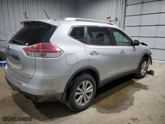 2015 Nissan Rogue SV with VIN 5N1AT2MV1FC853362, listed as a Copart auction lot 47198075 with 103,888 mi miles and Salvage Title. Bid and sale history available at carsss.com. Image 3.