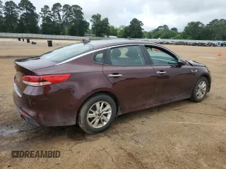 2017 Kia Optima LX with VIN 5XXGT4L32HG173242, listed as a Copart auction lot 56194635 with Not provided miles and Salvage title. Bid and sale history available at DreamBid. Image 3.