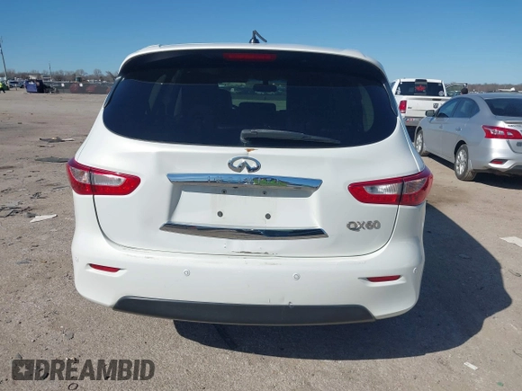 2014 Infiniti QX60 with VIN 5N1AL0MN4EC550191, listed as a IAAI auction lot 41702478 with 176,885 mi miles. Bid and sale history available at carsss.com. Image 16.