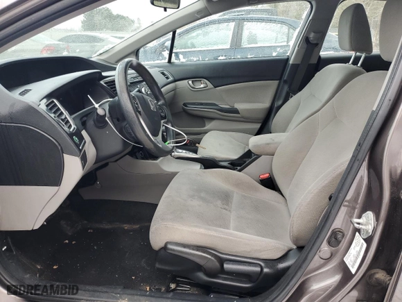 2013 Honda Civic Sdn LX with VIN 2HGFB2F48DH020946, listed as a Copart auction lot 47649695 with 214,561 mi miles and Clean Title. Bid and sale history available at carsss.com. Image 7.