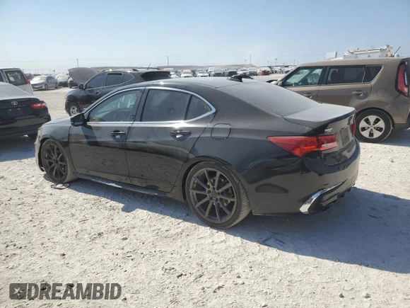 2018 Acura TLX w/Technology Pkg with VIN 19UUB2F50JA004735, listed as a Copart auction lot 75613964 with 104,890 mi miles and Clean Title. Bid and sale history available at carsss.com. Image 2.