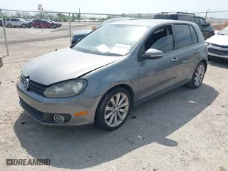 2012 Volkswagen Golf TDI w/Sunroof & Nav with VIN WVWNM7AJ6CW295181, listed as a IAAI auction lot 42005193 with 153,009 mi miles. Bid and sale history available at carsss.com. Image 2.