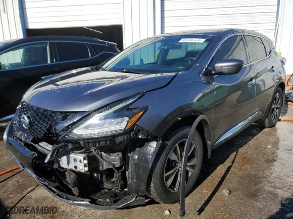 2019 Nissan Murano S with VIN 5N1AZ2MJ4KN136643, listed as a Copart auction lot 87538955 with 83,634 mi miles and Salvage Title. Bid and sale history available at carsss.com. Image 1.
