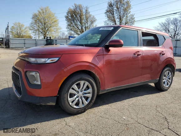 2021 Kia Soul X-Line with VIN KNDJ23AU3M7757988, listed as a Copart auction lot 53630805 with 143,666 mi miles and Salvage Title. Bid and sale history available at carsss.com. Image 1.