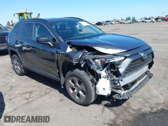 2023 Toyota RAV4 Hybrid LE with VIN 4T3LWRFV8PU096260, listed as a IAAI auction lot 42291243 with 50,380 mi miles and . Bid and sale history available at DreamBid. Image 1.