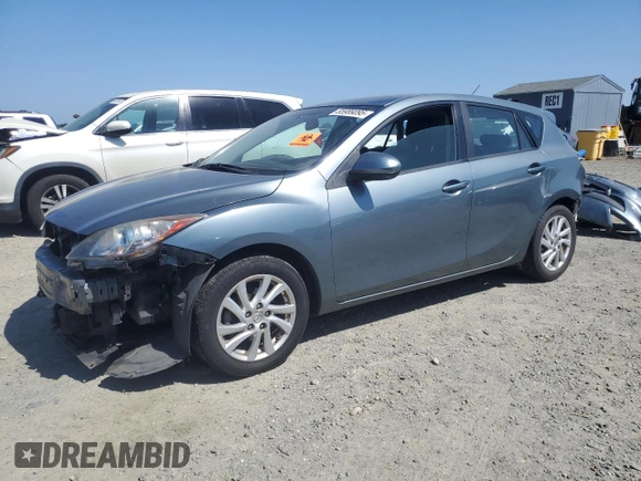 2012 Mazda 3 i Grand Touring with VIN JM1BL1M81C1559061, listed as a Copart auction lot 55989095 with Not Provided miles and Salvage Title. Bid and sale history available at DreamBid. Image 1.