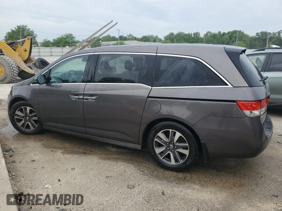 2015 Honda Odyssey Touring Elite with VIN 5FNRL5H95FB117985, listed as a Copart auction lot 57178695 with 199,757 mi miles and Non repairable. Bid and sale history available at DreamBid. Image 2.