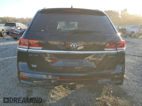 2022 Volkswagen Atlas 3.6L V6 SEL R-Line with VIN 1V2AR2CA2NC546121, listed as a Copart auction lot 77405214 with 73,177 mi miles and Salvage Title. Bid and sale history available at carsss.com. Image 6.