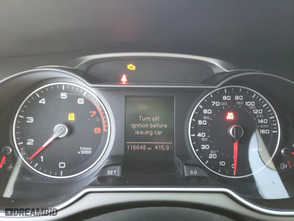 2014 Audi A4 Premium with VIN WAUDFAFL8EN013108, listed as a Copart auction lot 84767254 with 116,648 mi miles and Clean Title. Bid and sale history available at carsss.com. Image 9.