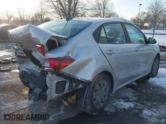 2020 Kia Rio S with VIN 3KPA24AD4LE313846, listed as a IAAI auction lot 41405186 with 113,659 mi miles. Bid and sale history available at carsss.com. Image 4.
