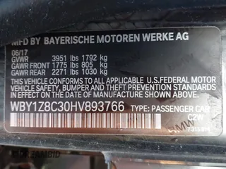2017 BMW i3 z VIN WBY1Z8C30HV893766, wystawiony jako IAAI lot #42183288 z przebiegiem 60 514 mil mil oraz . Historia ofert i sprzedaży dostępna na DreamBid. Obrazek 9.