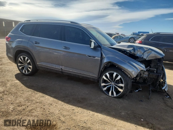 2022 Volkswagen Atlas SEL Premium R-Line with VIN 1V2FR2CA9NC506401, listed as a Copart auction lot 49092305 with 54,571 mi miles and Salvage title. Bid and sale history available at DreamBid. Image 4.