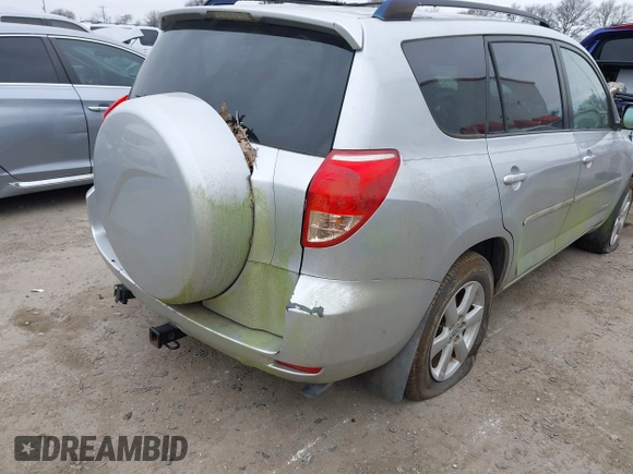 2008 Toyota RAV4 Ltd with VIN JTMZK31V586015535, listed as a IAAI auction lot 41615780 with 284,183 mi miles. Bid and sale history available at carsss.com. Image 6.