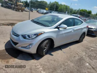 2015 Hyundai Elantra SE with VIN 5NPDH4AE8FH558895, listed as a Copart auction lot 63580425 with 106,504 mi miles and Salvage title. Bid and sale history available at DreamBid. Image 1.