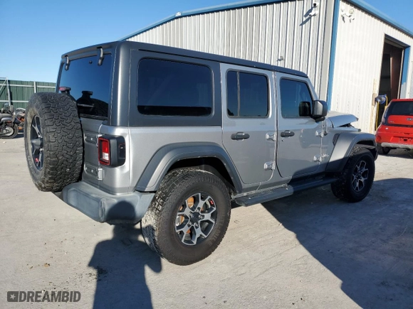 2018 Jeep Wrangler Unlimited Sport S with VIN 1C4HJXDN3JW332141, listed as a Copart auction lot 46846345 with 88,044 mi miles and Salvage Title. Bid and sale history available at carsss.com. Image 3.