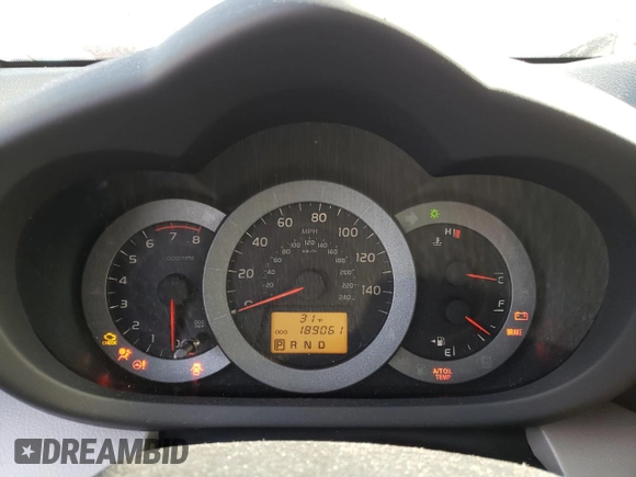 2011 Toyota RAV4 with VIN JTMBK4DV7B5101851, listed as a Copart auction lot 86580654 with 189,061 mi miles and Salvage Title. Bid and sale history available at carsss.com. Image 9.