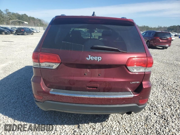 2017 Jeep Grand Cherokee Limited with VIN 1C4RJEBG4HC812987, listed as a Copart auction lot 46455665 with 77,863 mi miles and Salvage Title. Bid and sale history available at carsss.com. Image 6.