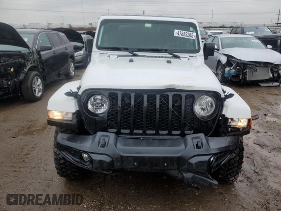 2021 Jeep Gladiator Freedom с VIN 1C6HJTAG9ML605725, выставлен на аукционе Copart как лот 47885265 с пробегом 45 085 миль миль и Списание • Salvage title. История ставок и продаж доступна на DreamBid. Изображение 5.