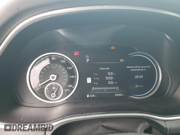 2022 Genesis GV80 with VIN KMUHB4SB6NU097950, listed as a Copart auction lot 81049344 with 63,062 mi miles and Salvage Title. Bid and sale history available at DreamBid. Image 9.